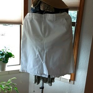 Ralph Lauren White Denim Skirt